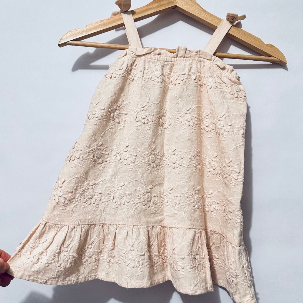 Zara Girls Schiffli Dress 2-3T